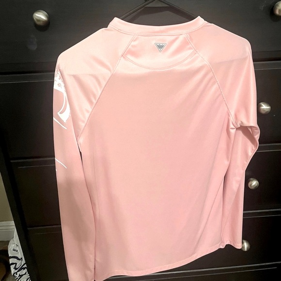 Long Sleeve Omni Shade Colombia long sleeve shirt pink rose gold color sunshirt - Picture 2 of 4